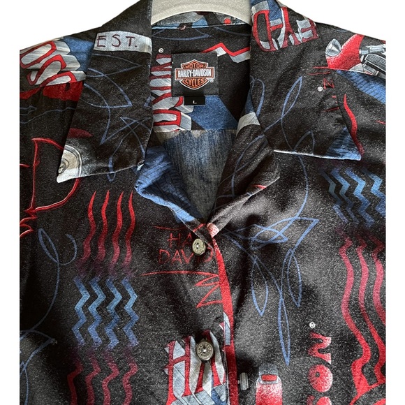 🔥🔥🔥Harley Davidson Graphic Blouse - Picture 3 of 8